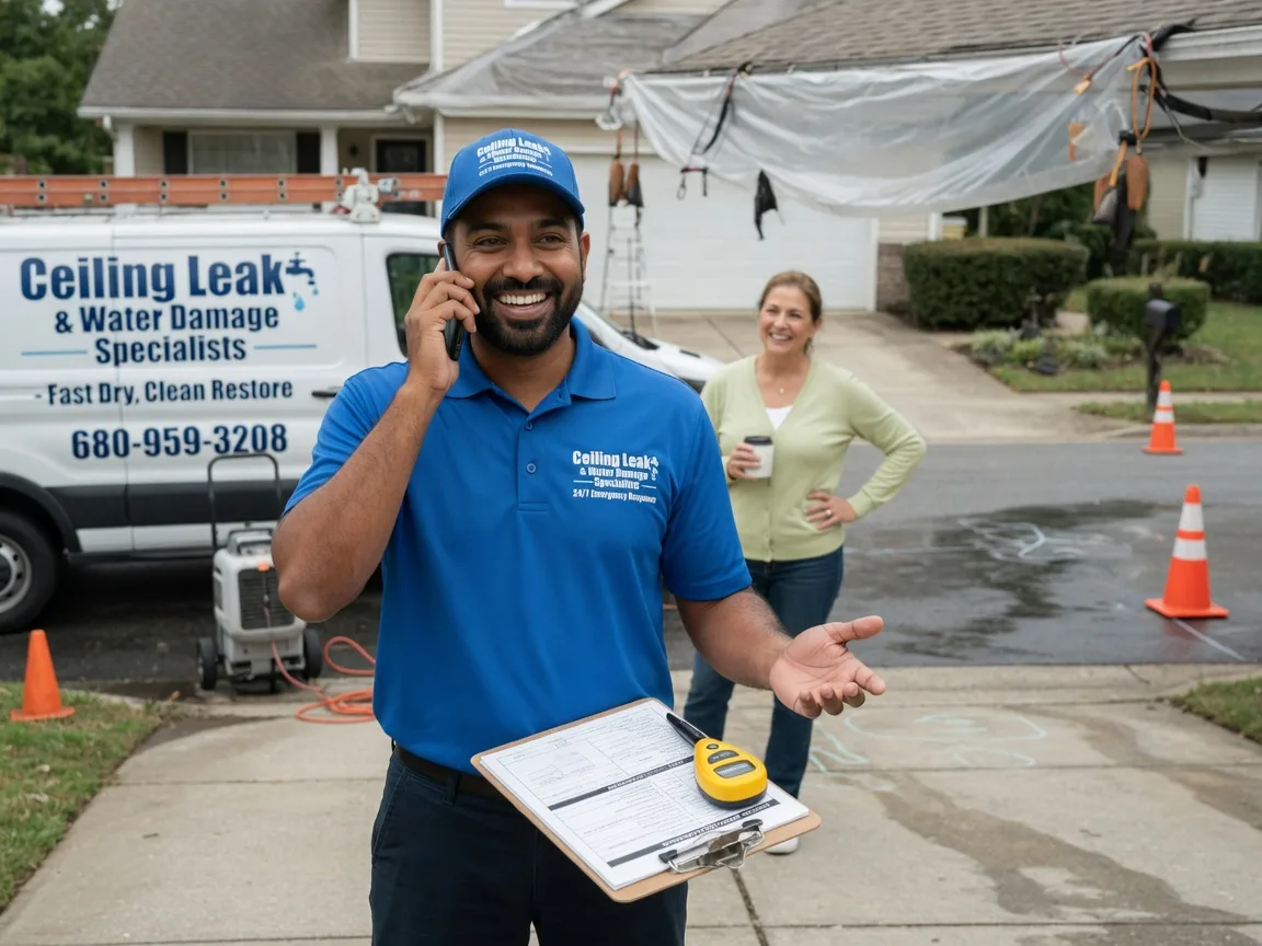 Ceiling Leak Cleanup Hughes Springs, TX FAQs